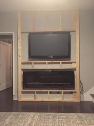 Room Tv Wall Home Fireplace Build