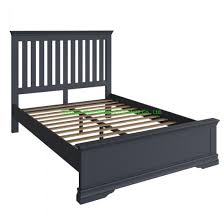 grey queen size double bed frame