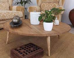Round Coffee Table Rustic Coffee
