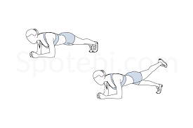 Plank Leg Lifts Illustrated Exercise Guide