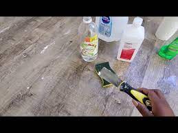 remove paint off hardwood vinyl floor