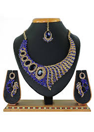 blue necklace set 269jw24