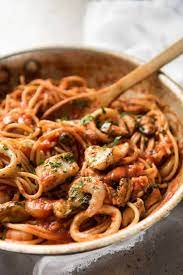 seafood spaghetti marinara recipetin eats