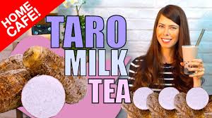 make taro milk tea with taro powder