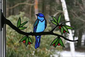 Stained Glass Birds By Chippaway Art