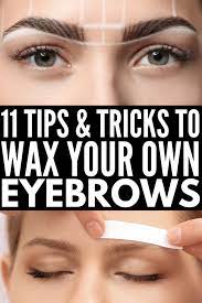 how to wax your own eyebrows at home