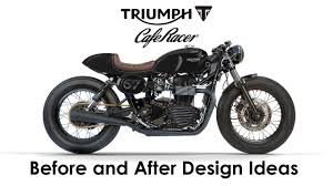 triumph cafe racer before and after