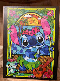 Stitch Stained Glass Disneyland Art