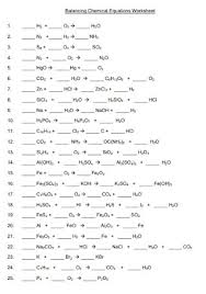 19 Sample Balancing Chemical Equations