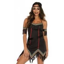 Details About Tiger Lily Costume Adult Peter Pan Indian Princess Halloween Fancy Dress