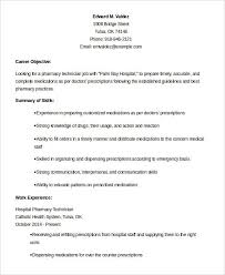 And to training included how to develop their curriculum vitae, write a cover letter and respond appropriately to selection criteria and how to prepare for and. 10 Pharmacy Technician Resume Templates Pdf Doc Free Premium Templates