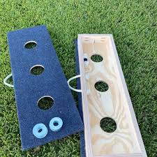Washer in the box or on the board = one point; Washer Toss Game Rules 3 Hole