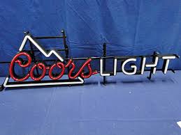 Sold Price Coors Light Beer Led Advertising Sign Invalid Date Cst
