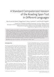 pdf a standard computerized version of the reading span test in pdf a standard computerized version of the reading span test in different languages