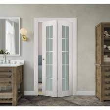 White Wood Composite Bi Fold Door