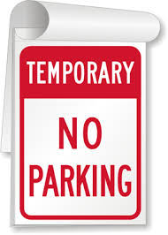 Temporary Parking Sign Books