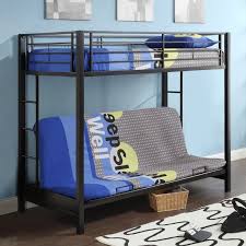 metal twin over futon bunk bed frame in