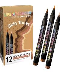 Skin Tone Brush Tip Acrylic Paint Pens