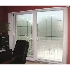 Decorative White Frosted Window