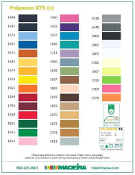 Madeira Thread Colors Chart Madeira Polyneon To Rayon