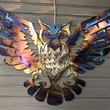 Beautiful Owl Metal Art 18 Or 24 Wide