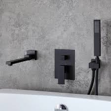 Wall Mounted Swirling Tub Filler Faucet