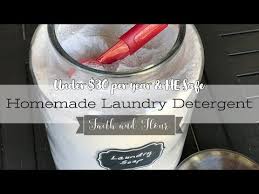 how to make homemade laundry detergent