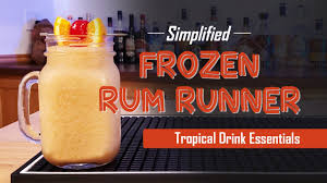 simplified frozen rum runner tropical
