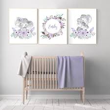 purple teal nursery boho baby room