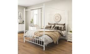 Post Metal Canopy Bed Frame