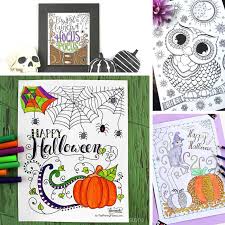 We have simple images for younger coloring fans and advanced images for adults to enjoy. Halloween Coloring Pages For Adults Easy Peasy And Fun