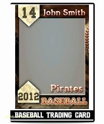 Blank Baseball Card Template Luxury Trading Card Template Free
