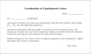 Termination Letter Sample Employee Storywave Co