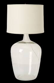 Clear Glass Base Table Lamp Vivid