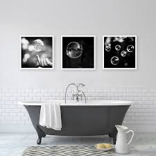 White Bathroom Set Abstract Bubble
