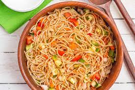 clic spaghetti salad family food