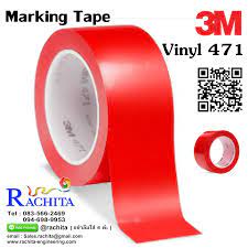 3m vinyl tape 471 red color เทปต เส น