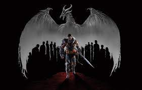 Wallpaper dragon, warrior, Dragon Age ...