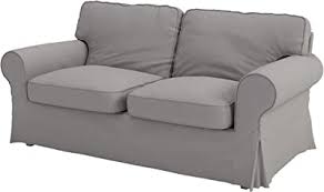 Shop for leather sofa cover at bed bath & beyond. Custom Slipcover Replacement The Ektorp 2 Seater Sofa Bed Cover Replacement Is Made To Measure For Ikea Ektorp 2 Seater Sleeper Dense Light Grey Amazon De Home Kitchen