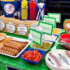 Party snacks are often unhealthy diets. Homerun Baseball Party Ideas Party City