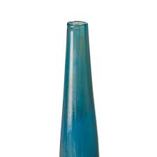 Madison Park Signature Aurora Handmade Rainbow Glass Vase Set Of 3 Blue