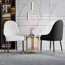 modern pu leather dining room chairs