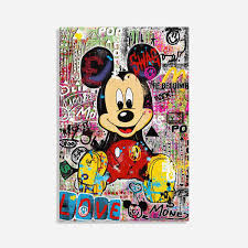 the most famous mouse pop art canvas