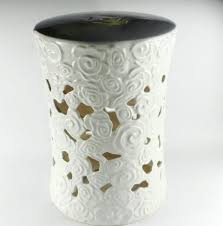 Chinese Porcelain Garden Stool Blue And