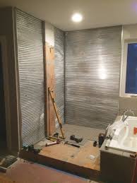 Using Corrugated Metal For Shower Walls