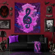 pastel goth dragon soft tapestry