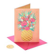 Papyrus mother's day greeting card.glitter flower. Mothers Day Greeting Card Pineapple Bouquet Papyrus Target