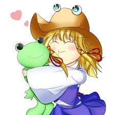 Suwako Hugging a Frog : r/touhou