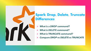 spark drop delete truncate