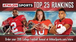 College Football Rankings Top 25 For 2019
